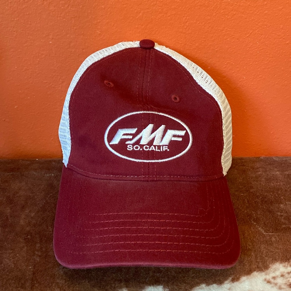 Maroon fmf trucker hat